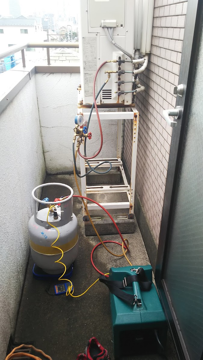 瀬戸空調工事 施工の様子